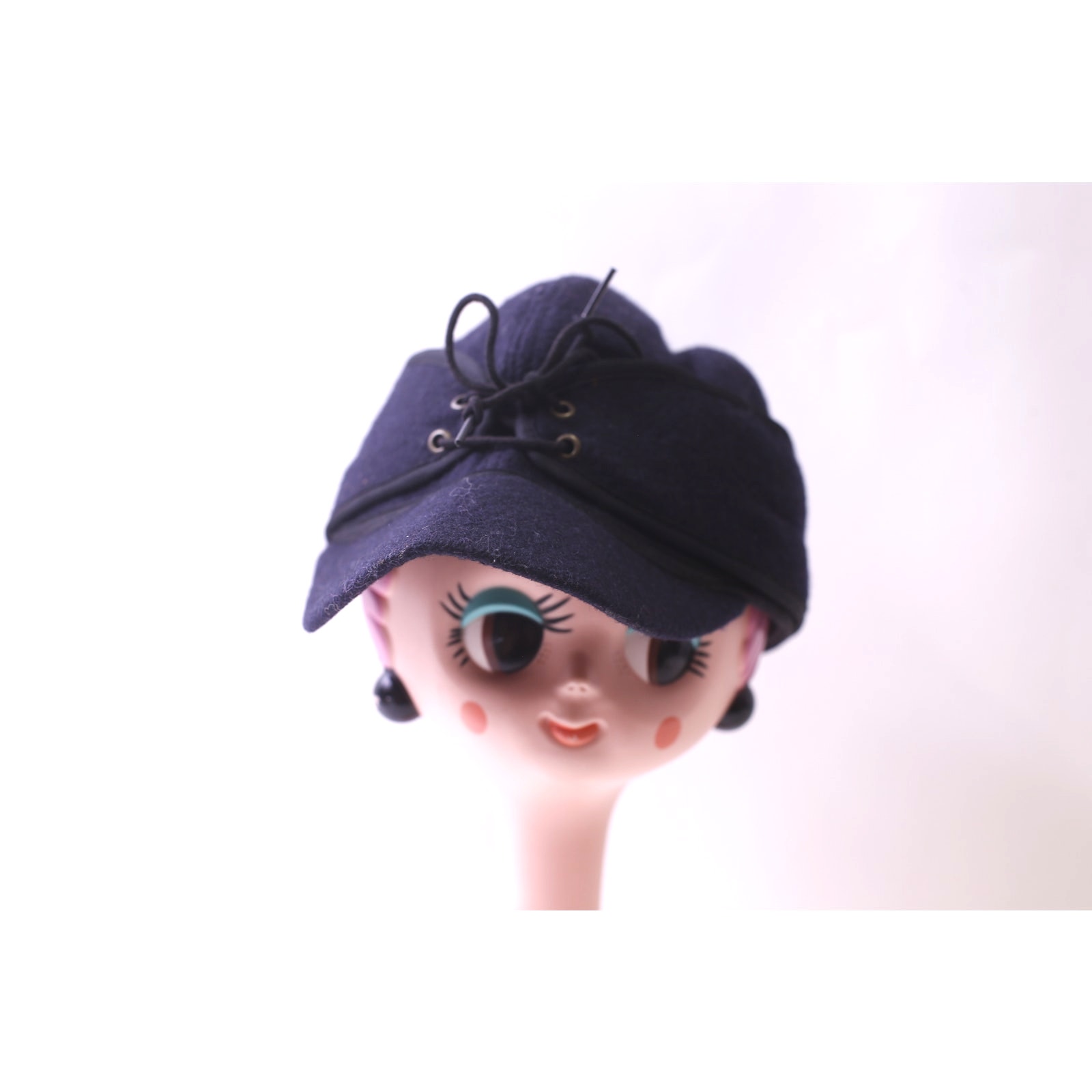Navy Blue Railroad Hat Crown Cap Winter Ear Flaps Headwear  251120Wh 1405